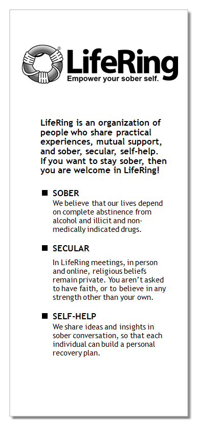 LifeRing Welcome Brochure